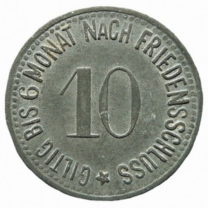 Реверс монеты Германия, 10 пфеннигов, 1917
