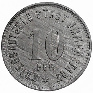 Аверс монеты Германия, 10 пфеннигов, 1919, На аверсе "KRIEGSNOTGELD"