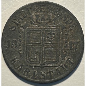 Аверс монеты Германия, 5 пфеннигов, 1917, Цинк, не магнетик