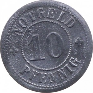 Реверс монеты Германия, 10 пфеннигов, 1917