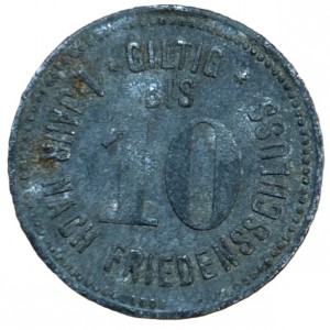 Реверс монеты Германия, 10 пфеннигов, 1917