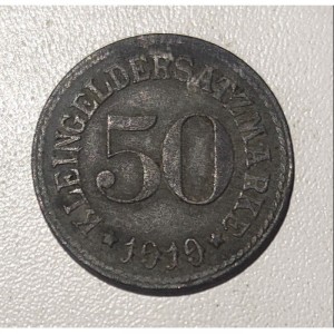 Реверс монеты Германия, 50 пфеннигов, 1919