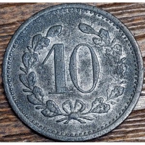 Реверс монеты Германия, 10 пфеннигов, 1917