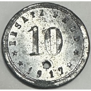 Реверс монеты Германия, 10 пфеннигов, 1917