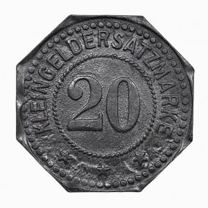 Реверс монеты Германия, 20 пфеннигов, 1917
