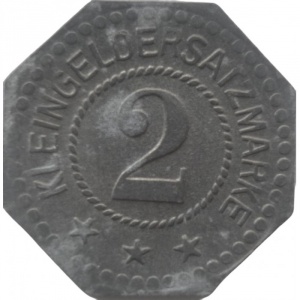 Реверс монеты Германия, 2 пфеннига, 1917, Частный выпуск - Завод взрывчатых веществ и боеприпасов