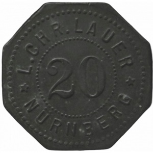 Аверс монеты Германия, 20 пфеннигов, 1917, Частный выпуск - Монетный двор