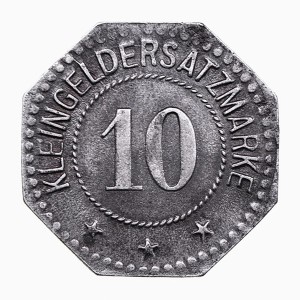 Реверс монеты Германия, 10 пфеннигов, 1918, Железо, магнетик