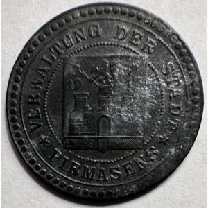 Аверс монеты Германия, 50 пфеннигов, 1917, Форма - Круг