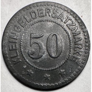 Реверс монеты Германия, 50 пфеннигов, 1917, Форма - Круг