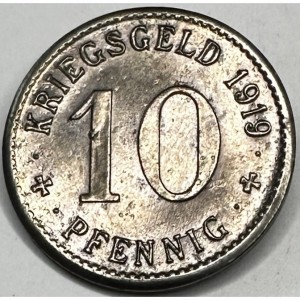 Реверс монеты Германия, 10 пфеннигов, 1919