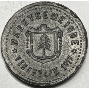 Аверс монеты Германия, 10 пфеннигов, 1917, Цинк, не магнетик. Без отверстия