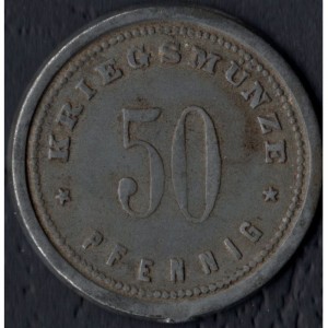 Реверс монеты Германия, 50 пфеннигов, 1917