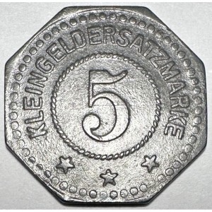Реверс монеты Германия, 5 пфеннигов, 1917, На аверсе номинал