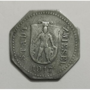 Аверс монеты Германия, 20 пфеннигов, 1917, На аверсе герб