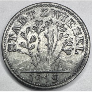 Аверс монеты Германия, 20 пфеннигов, 1919, На реверсе "KRIEGSNOTGELD"
