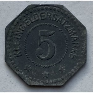 Реверс монеты Германия, 5 пфеннигов, 1917, Частный выпуск - Кондитерская