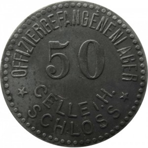 Аверс монеты Германия, 50 пфеннигов, 1917, Лагерь для военнопленных офицеров