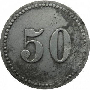 Реверс монеты Германия, 50 пфеннигов, 1917, Лагерь для военнопленных офицеров