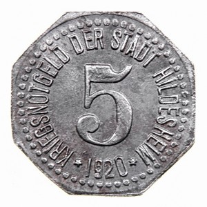 Реверс монеты Германия, 5 пфеннигов, 1920