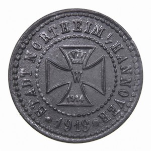 Аверс монеты Германия, 5 пфеннигов, 1918, Цинк, не магнетик