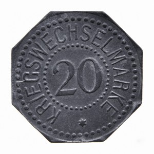 Реверс монеты Германия, 20 пфеннигов, 1917
