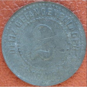 Аверс монеты Германия, 2 пфеннига, 1917, Лагерь для военнопленных офицеров