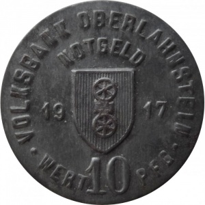 Аверс монеты Германия, 10 пфеннигов, 1917
