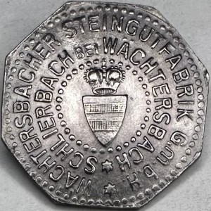 Аверс монеты Германия, 10 пфеннигов, 1917, Частный выпуск - Керамический завод. Железо, магнетик