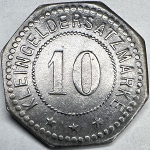 Реверс монеты Германия, 10 пфеннигов, 1917, Частный выпуск - Керамический завод. Железо, магнетик