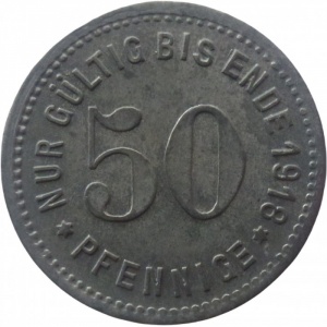 Реверс монеты Германия, 50 пфеннигов, 1918