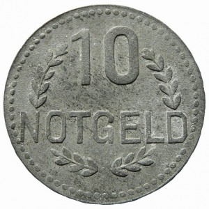 Реверс монеты Германия, 10 пфеннигов, 1920, Цинк, не магнетик
