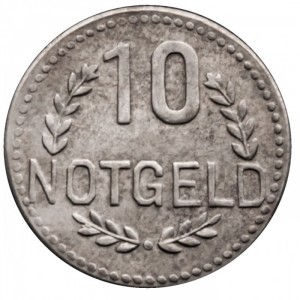 Реверс монеты Германия, 10 пфеннигов, 1920, Железо, магнетик