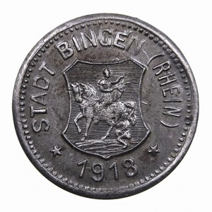 Аверс монеты Германия, 10 пфеннигов, 1918, Железо, магнетик
