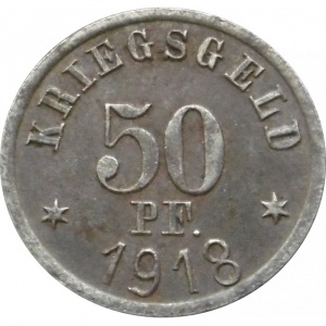 Реверс монеты Германия, 50 пфеннигов, 1918