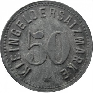 Реверс монеты Германия, 50 пфеннигов, 1917, Цинк, не магнетик
