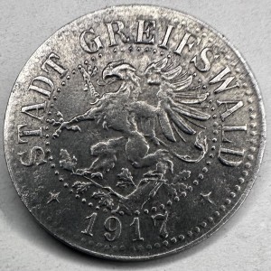 Аверс монеты Германия, 25 пфеннигов, 1917, Железо, магнетик