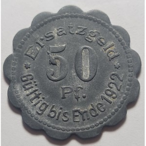 Реверс монеты Германия, 50 пфеннигов, 1920