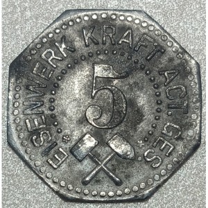 Аверс монеты Германия, 5 пфеннигов, 1917, Частный выпуск - Металлургический завод. Цинк, не магнетик