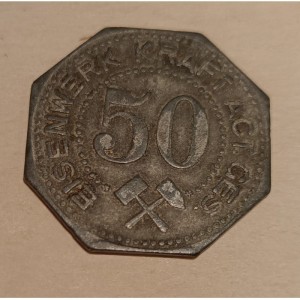 Аверс монеты Германия, 50 пфеннигов, 1917, Частный выпуск - Металлургический завод