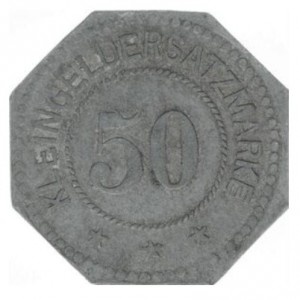 Реверс монеты Германия, 50 пфеннигов, 1917, Частный выпуск - Текстильная промышленность