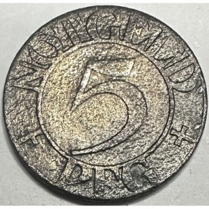 Реверс монеты Германия, 5 пфеннигов, 1919, Цинк, не магнетик