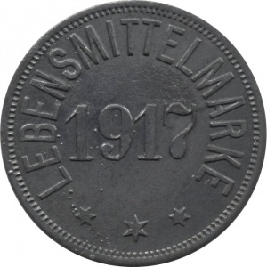 Реверс монеты Германия, ½ марки, 1917