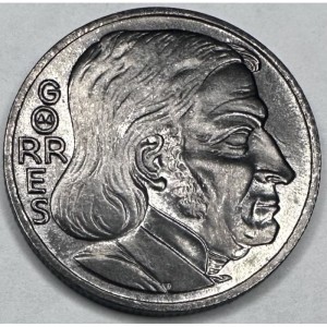 Реверс монеты Германия, 50 пфеннигов, 1921, Медальное соотношение сторон