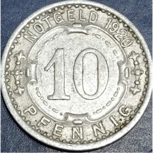 Реверс монеты Германия, 10 пфеннигов, 1920