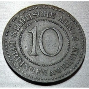 Реверс монеты Германия, 10 пфеннигов, 1917