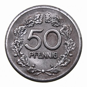 Реверс монеты Германия, 50 пфеннигов, 1918, Железо, магнетик
