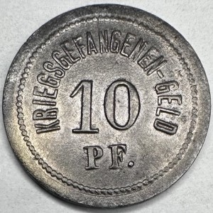Реверс монеты Германия, 10 пфеннигов, 1918, Тюремный лагерь