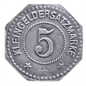 Реверс монеты Германия, 5 пфеннигов, 1917