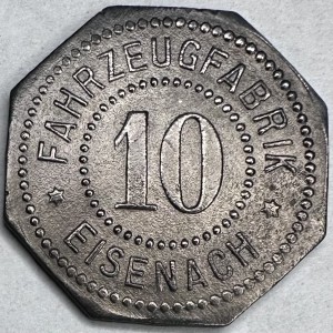 Аверс монеты Германия, 10 пфеннигов, 1917, Частный выпуск - Автомобильный завод
